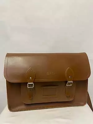 The Cambridge Satchel Company 15 Inch Brown Leather Satchel With Cross Body Stra • £20