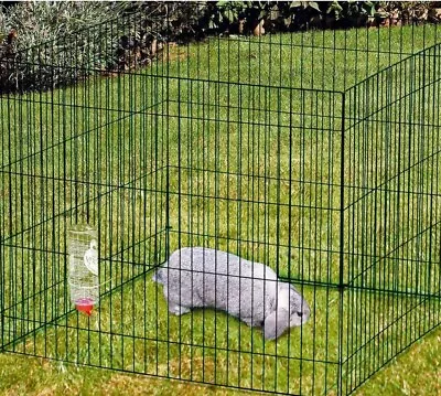 Metal Outdoor Chicken Rabbit Pet Small Animal Cage Crate Run Playpen Enclosure  • £32.99