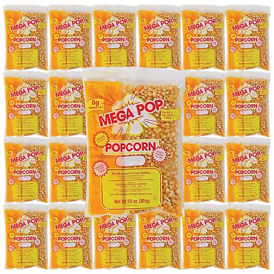 BOX - (Pack Of 24) Mega Pop Popcorn Oil And Salt Kits - 10.5 Oz • $92.99