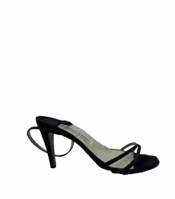 Manolo Blahnik Strappy Heels suede Black  Size 38 • $83.58