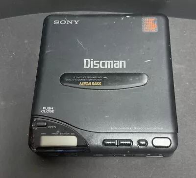 Vintage Sony Discman D-66 CD Player Mega Bass - Original - Untested - Very Cool! • $19.99