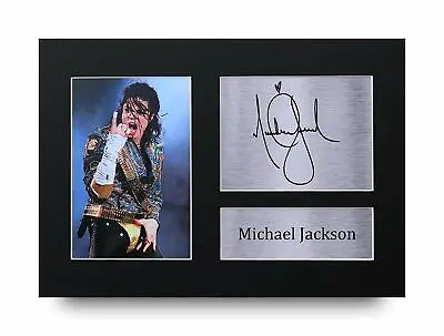 Michael Jackson Signed Pre Printed Autograph A4 Photo Gift For A Pop Fan • $25.26