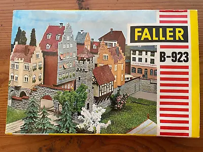 Vintage FALLER B-923 Old Town City Wall With Tower & (2) Houses In Original Box • $69.95