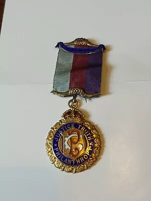 £19.99 • Buy Silver Royal Antediluvian Order Of Buffaloes Medal - Justice Truth Philanthropy 