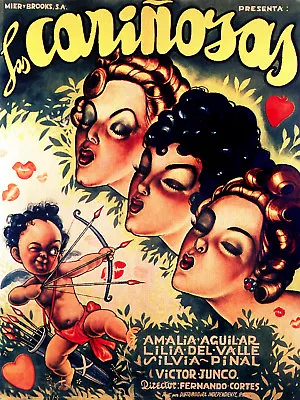 Mexican Movie POSTER.CARINOSAS.Decor 4 Bar.Cupid Art House Interior Design.22 • $18