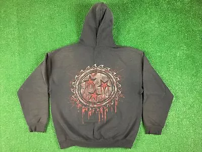 Whitechapel Long Sleeve Hooded Sweatshirt Sz L Hoodie Metal Band Distressed Rare • $49.99