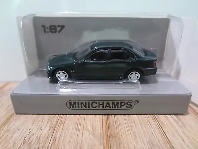 MINICHAMPS 020304 BMW M3 (1994) In GREEN - Model Is PLASTIC - HO Or 1:87 Scale • $22