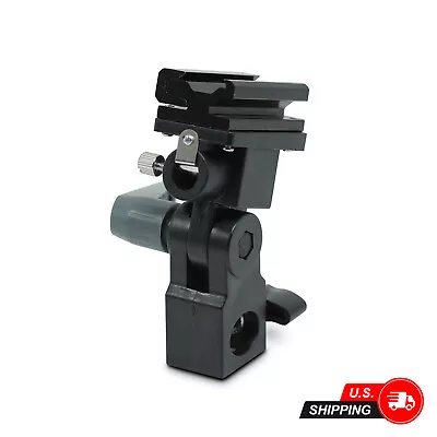 LS Swivel Light Stand Bracket B - Flash Hot Shoe Mount Adapter Umbrella Holder • $8.29