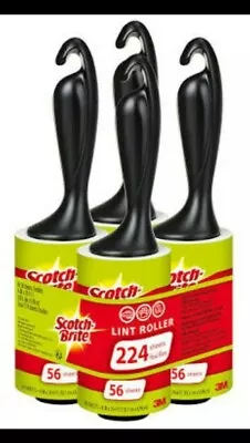 Scotch Brite 3M Lint Roller Pet Dog Cat Hair Fluff Remover Fabric Brush Sticky • £12.99