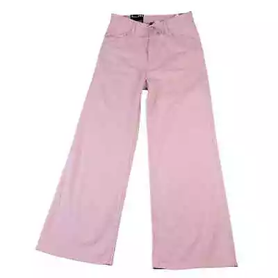 H&M Divided Wide Leg Jeans High Waist Women's Size 10 (29x30) Pink New • $25.95