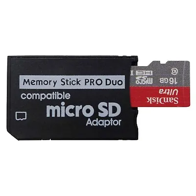 For Sony And PSP Series Micro SD SDHC TF To Memory Stick MS Pro Duo PSP Adapter • $5.99