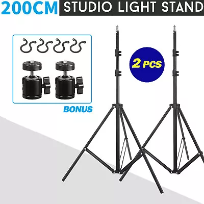 200CM Adjustable Light Stand Floor Tripod Holder For Photo Studio Video Light • $16.99