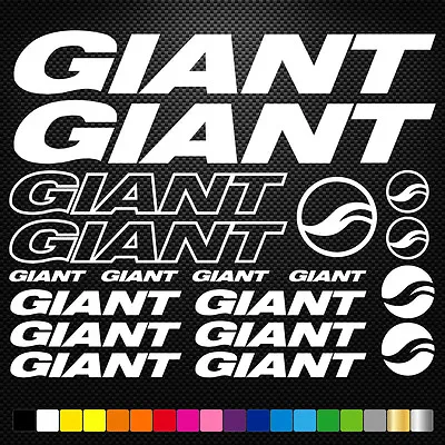 FITS Giant Vinyl Decal Stickers Sheet Bike Frame Cycle Cycling Bicycle Mtb • £7.30