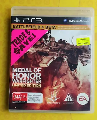 Medal Of Honor Warfighter Limited Edition PlayStation 3 PS3 - Free Postage • $8.50