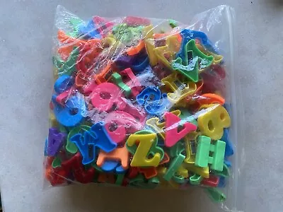 VTG Lot Mixed Colors And Sizes Plastic Magnetic Fridge Alphabet Letters Numbers • $5