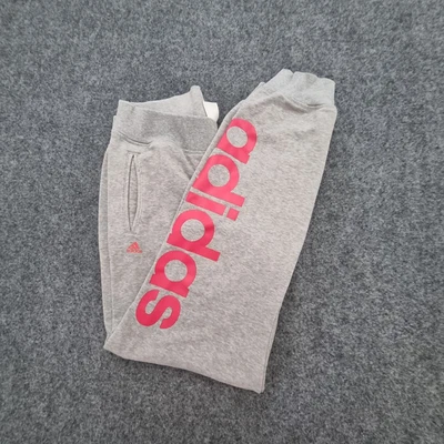 $22.88 • Buy Adidas Track Pants Womens MEDIUM Grey Modern Fleece Sport Winter Size M