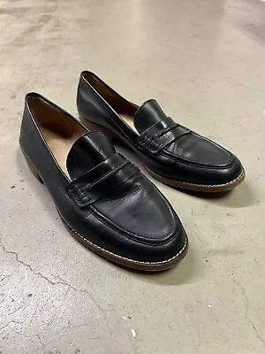 Madewell Shoes Womens 11 Elinor Loafer Slip On J8542 True Black Leather • $49