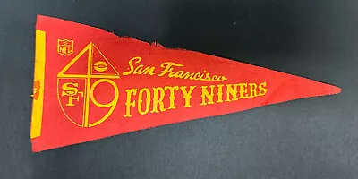 Vintage / San Francisco 49ers  Mini Team Felt Pennant   1960s • $9