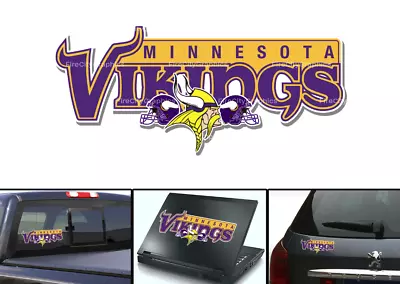 Minnesota Vikings Sticker Decal SKOL Decor Vinyl Laptop Car Wall Window Bumper • $5