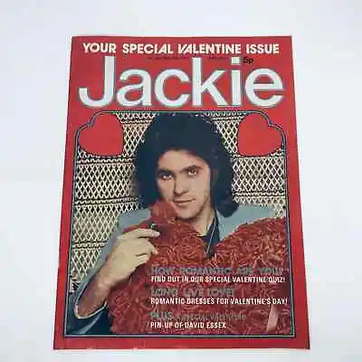 Vintage 1975 Magazine Jackie Valentine Special David Essex Prop • £5.60