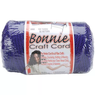 Bonnie Macrame Craft Cord 6mmX100yd-Purple • $18.99