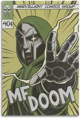 MF DOOM Poster Hip-hop Rapper Poster Art Canvas • $33