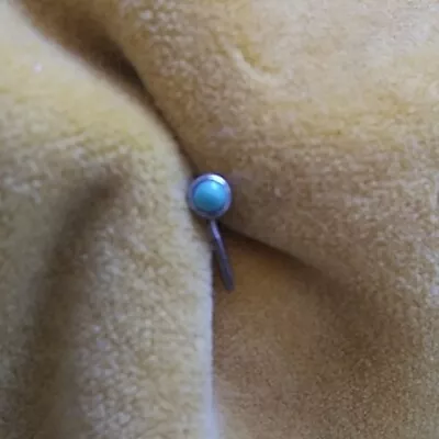 Vintage Single Dainty Turquoise Adjustable Cuff Earring • $17.99