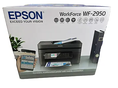 $159.95 • Buy Epson Workforce WF-2950 - 4in1 Inkjet Printer Wireless Scanner Copier Fax Office