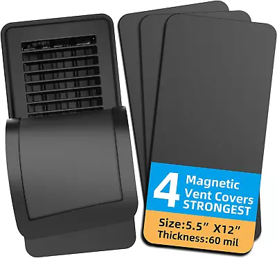 Magnetic Vent Covers (4-Pack) For Complete Sealing Of Residential Standard Floor • $28.84