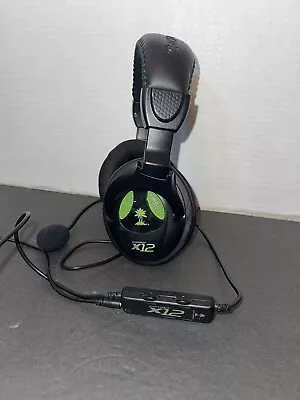 Turtle Beach Ear Force X12 Amplified Gaming Headset Wired XBOX 360 Works Perfect • $30.49