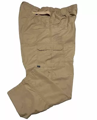 5.11 Tactical 74273 Series Men's Sz 42x29 Khaki Canvas Security Cargo Pants. • $14.50