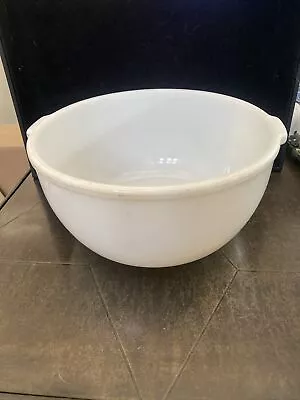 White Milk Glass Large 9 In. Mixing Bowl • $39.99