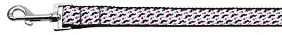 Moustache Love Ribbon Dog Collars 1 Wide Leash • $33.56
