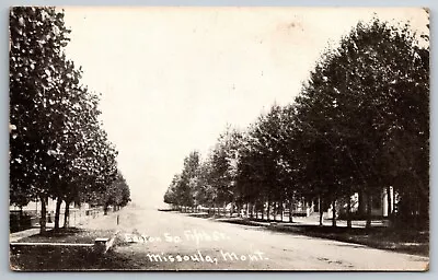 South Fifth Street Looking East Missoula Montana Postcard • $9.99