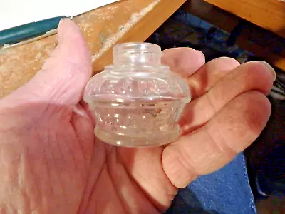 9T-vintage  CRESOLENE  VAPO Kerosene Glass Jar Base • $6.11