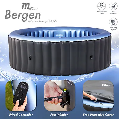 £255.95 • Buy MSpa Bergen C-BE061 6 Person (4+2) Round Inflatable Hot Tub Spa Premium