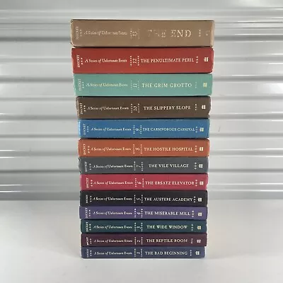 A Series Of Unfortunate Events By Lemony Snicket 1-13 Complete Set Hardcover Lot • $41.98