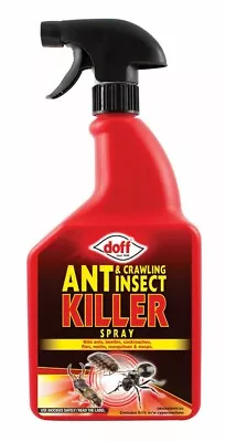 Doff Ant&Crawl Insect Killer Spray Beetles Cockroaches Flies Moths Mosquitoes 1L • £7.98
