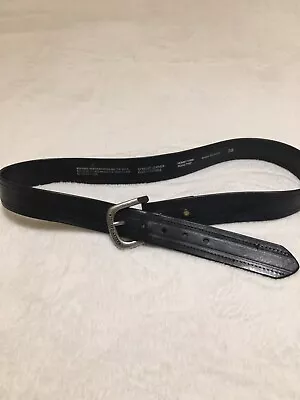 Sz 38 Harley Davidson Embossed Genuine Leather Belt Men’s Black • $22