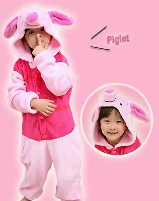 $17.28 • Buy Piglet Onesie Kigurumi Pajamas Unisex Sleepwear Birthday Party Cosplay Costume