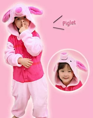 Piglet Onesie Kigurumi Pajamas Unisex Sleepwear Birthday Party Cosplay Costume • $26.95