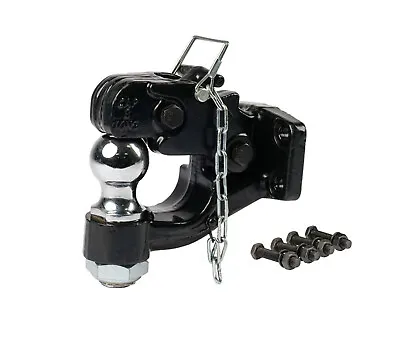 Pintle Hitch W/ 2  Trailer Ball Combo Combination Hitch W/ Mounting Kit • $54.99