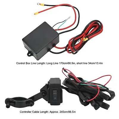 ♡ Electric Winch Remote Control Kit 12V High Temperature Resistance For 2000 To • £52.73