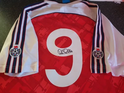 £125 • Buy Alan Smith Signed Arsenal 1991 Title Home Shirt **PRIVATE SIGNING**