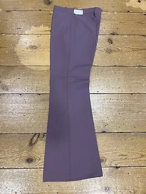 £20 • Buy AYLMER Original 1970’s Flared Trousers Poly Viscose/Mauve - 29/31 C.1974