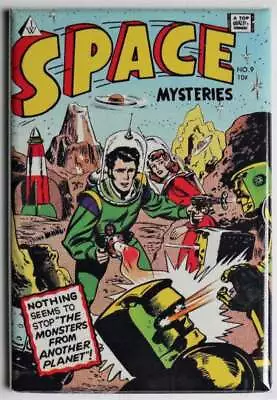 Space Mysteries No 9 Cover FRIDGE MAGNET UFO Flying Saucer 50s Comics • $4.98