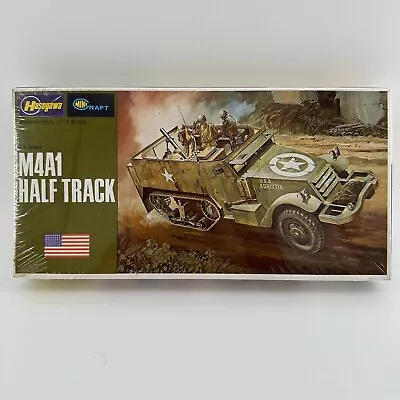 Mini Craft M4A1 Half Track Hasegawa Model Kit 1:72 #707:130 New Sealed Vintage • $16.40