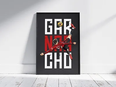 Alejandro Garnacho Man United - Soccer Poster - Sizes 5x7  To 30x40  Inch • $59.95