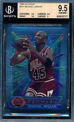 Michael Jordan 1994-95 Topps Finest Bgs 9.5 Gem Mint Card #331 Jersey #45! • $499.99