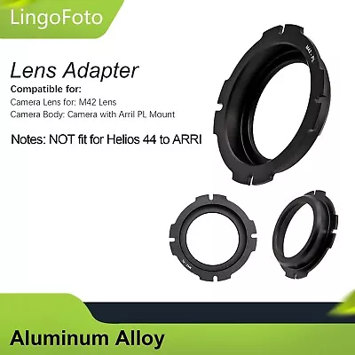Metal M42 X1mm SLR Lens Adapter To For Arriflex Arri PL Mount Camera Adapter • $12.99